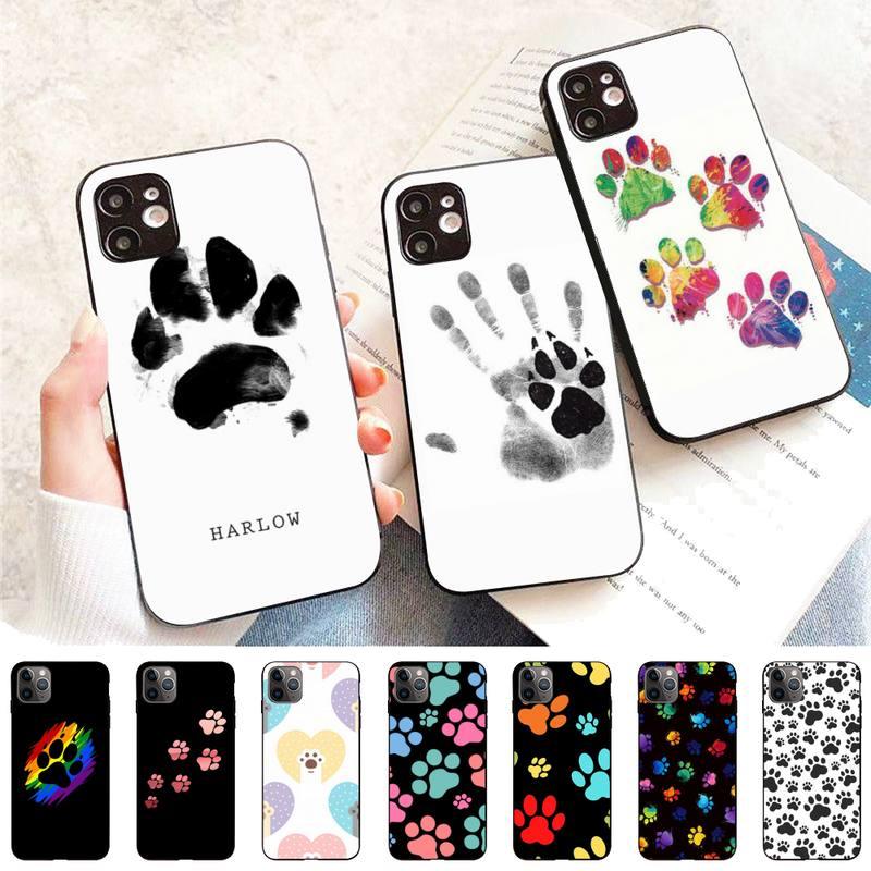 Dog Paw Phone Case For Iphone 11 12 13 Mini Pro Max 8 7 6 6s Plus X 5 S Se 2020 Xr Xs 10 Case Paw Print Heart Pet Lovers Stevvex