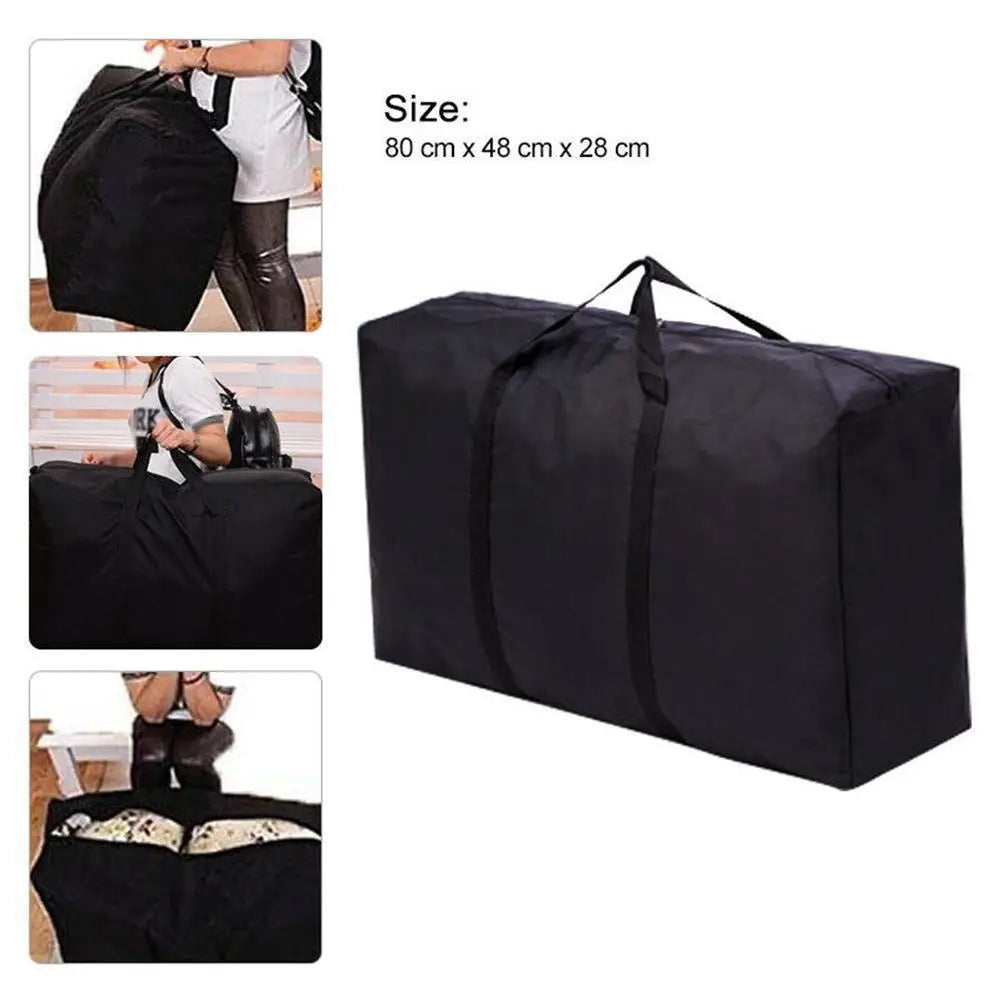 1pc Extra Large Waterproof Moving Luggage Bags Laundry Shopping Bag Non-woven Fabric Cubes 80*48*25cm Home Storage Packing Tool Lootquake LLC