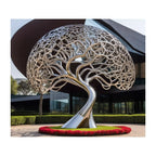 Cool Design outdoor abstract large stainless steel car statue Lootquake LLC