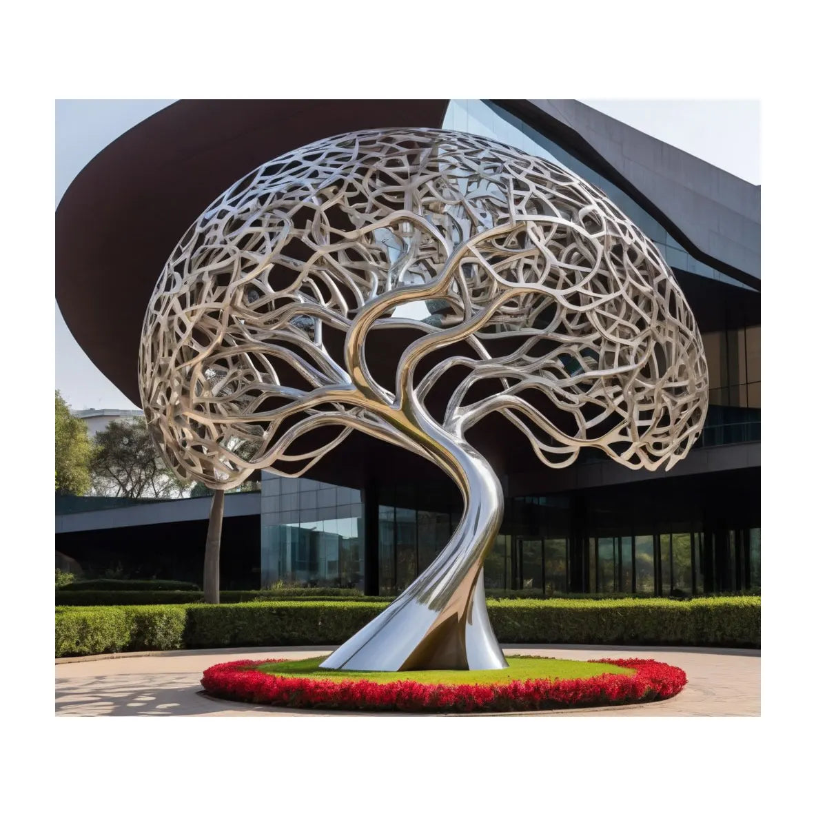 Cool Design outdoor abstract large stainless steel car statue Lootquake LLC