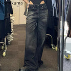 Pantalon Femme Autumn Winter Wide Leg Pants High Waisted Loose Jeans Woman Vintage Street Fashion Harajuku Y2K Pant Trousers Lootquake LLC