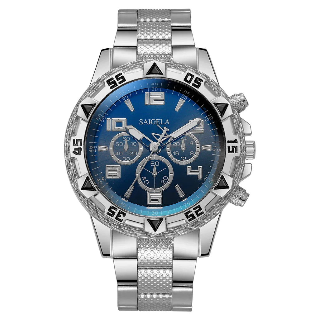 Men Business Watches Fashion Stainless Steel Band Male's Quartz Watch Lootquake LLC