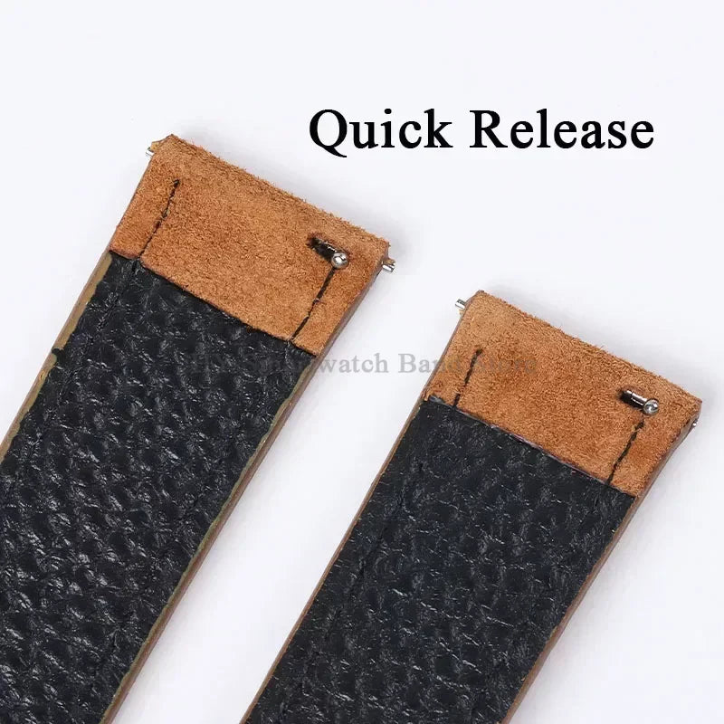 Polar Suede Leather Watch Strap For Polar Smartwatch - Handmade Quick Release