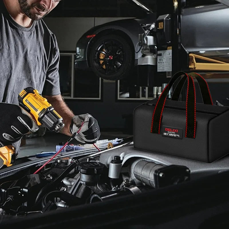 DELIXI ELECTRIC Tool Bag Oxford Cloth Portable Storage Bag, Professional Electrician and Carpenter Repair, Home Storage, HandBag Lootquake LLC