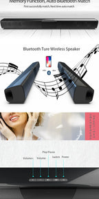 Home Theater Sound System Bluetooth Computer Speakers for TV Soundbar Box Subwoofer Radio Music Center Boom Box Column Hot Sale Lootquake LLC