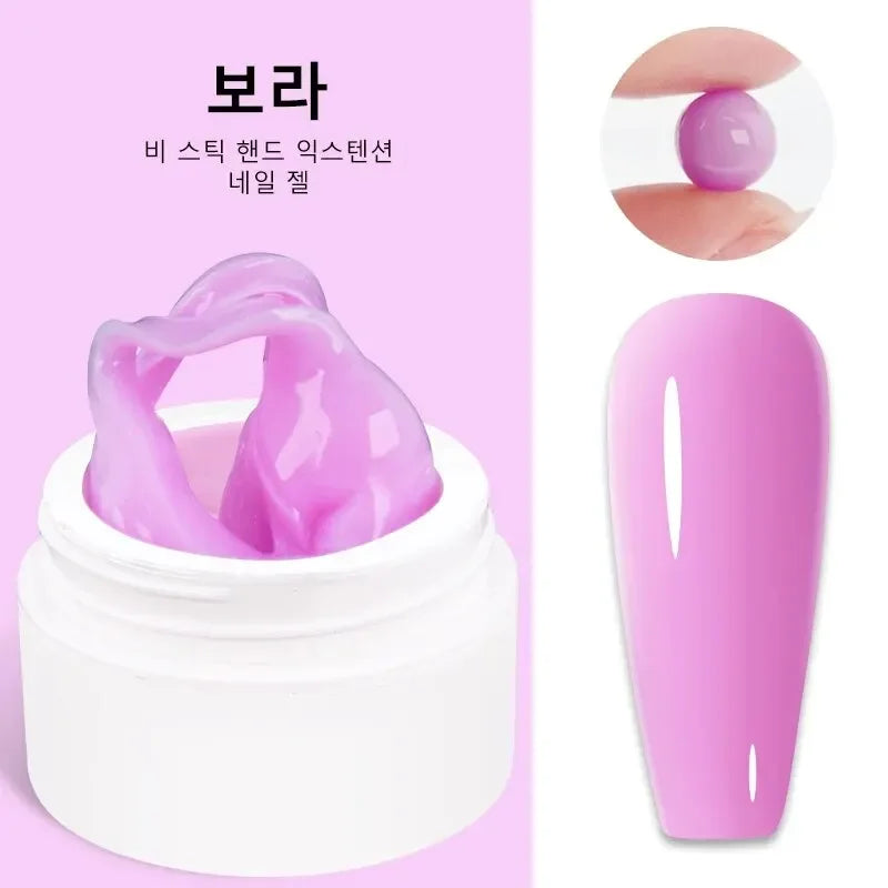 LIMEGIRL 15g Solid Nail Extension Gel Non Stick Hand Phototherapy UV Gel Quick Building Gel Nails Tips Nail Art Prolong Nail Gel Lootquake LLC