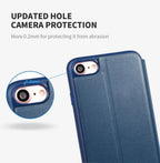 Ultra Thin Slim Case For iPhone 13 12 Case 6S 7 8 Plus X XR XS Max Flip Leather Cover For iPhone 12 11 Pro Max Case  Leather Extra Slim Phone Case With Stand Function Stevvex