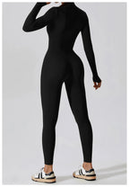 Yoga Jumpsuit Long Sleeved Zipper Rompers THRIXINE