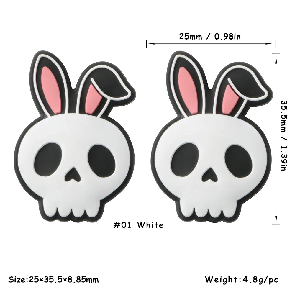 Kovict 5/10Pcs New Focal Silicone Beads Easter Series Bead For Jewelry Making DIY  KeyChain Bracelet Necklace Pen Accessories Lootquake LLC