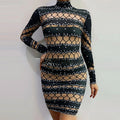 Striped Diamond Business Dress Vintage Classic Designer Clothing Stunning Party Streetwear  Sexy Beach Dress Women Clothing Lootquake LLC