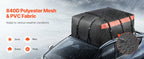 SucceBuy Car Rooftop Cargo Carrier Bag 20/23 Cubic Feet Roof Cargo Carrier 840D PVC Waterproof Car Roof Luggage Bag for  Vehicle Lootquake LLC