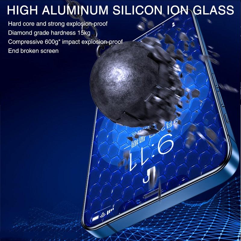 120D New upgrade Tempered Glass For iPhone 14 13 12 7 8 Plus Mini XR X XS Screen Protector For Iphone 14 13 12 11 Pro Max Glass  Anti-Scratch HD Tempered Glass Screen Protector Stevvex