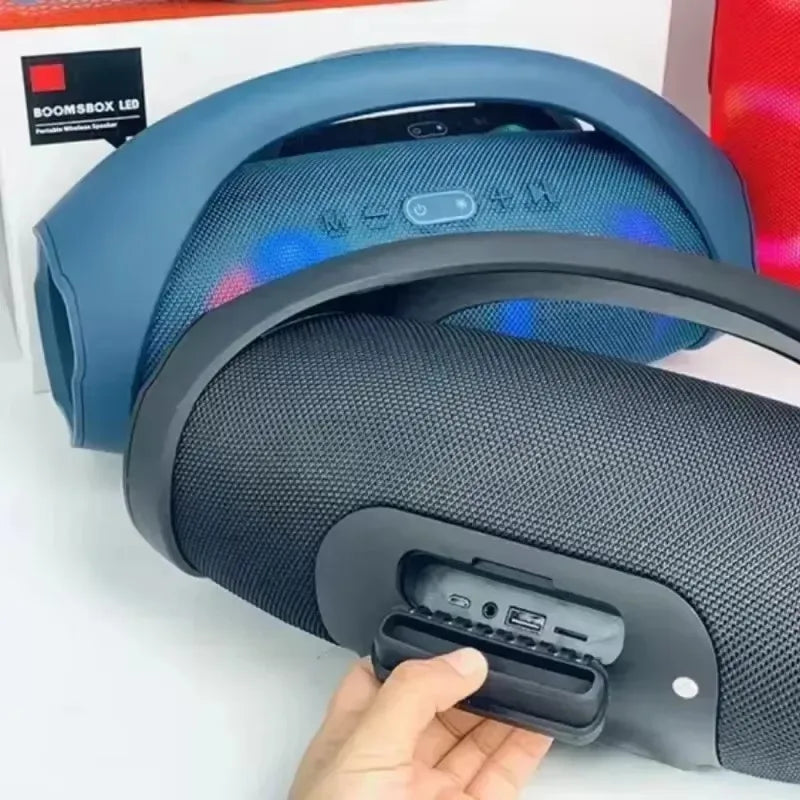 Portable Waterproof 100W High Power Bluetooth Speaker RGB Colorful Light Wireless Subwoofer 360 Stereo Surround TWS FM Boom Box Lootquake LLC
