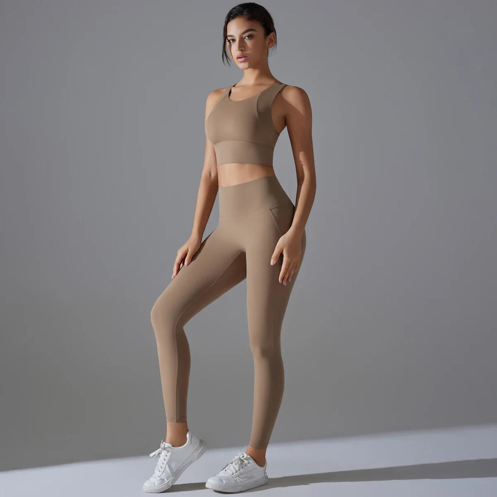 Women's tracksuit Sports Bra and Running Pants THRIXINE