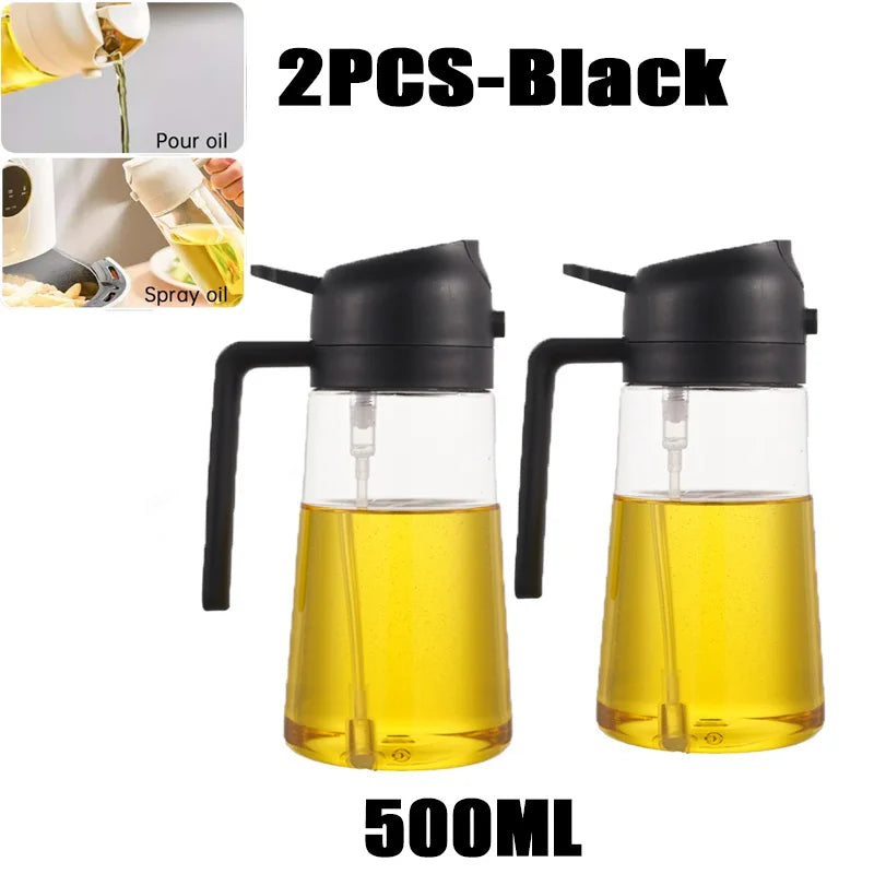 200/300/500ml Oil Spray Bottle BBQ Cooking Olive Oil Sprayer Plastic Baking Oil