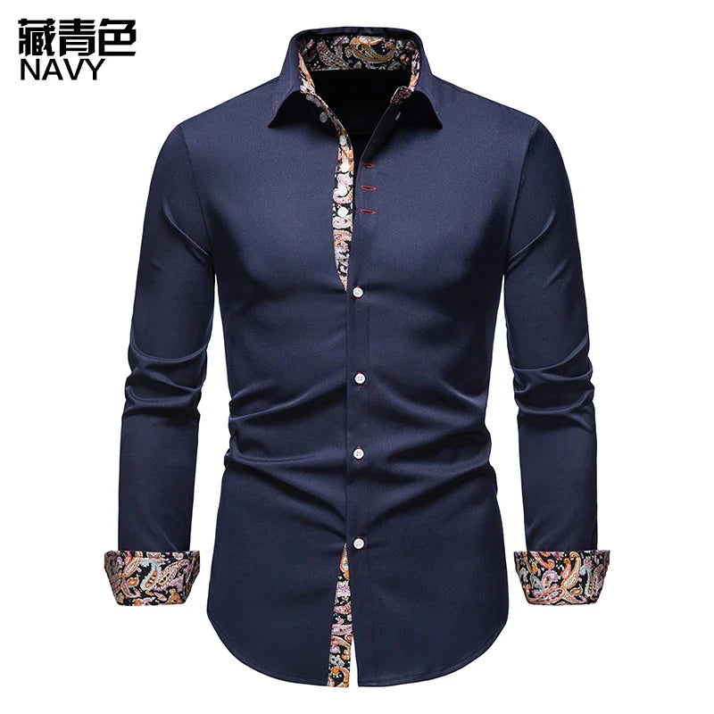 Men's Shirt with Collar White Shirts Man Long Sleeve Men's Shirts 2023 Mens Polo Shirts for Men Famous Brands Lootquake LLC