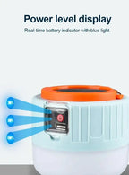 Powerful Solar LED Camping Lamp Waterproof Portable Lanterns Emergency Lights For BBQ Hiking USB Rechargeable Tent Lanterns