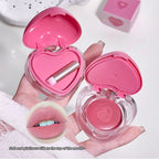 Gegebear Heart-Shaped Lip and Cheek Balm — Fine-Milled, Soft Matte Finish with Delicate Pink Tones for a Blushing Look Lootquake LLC