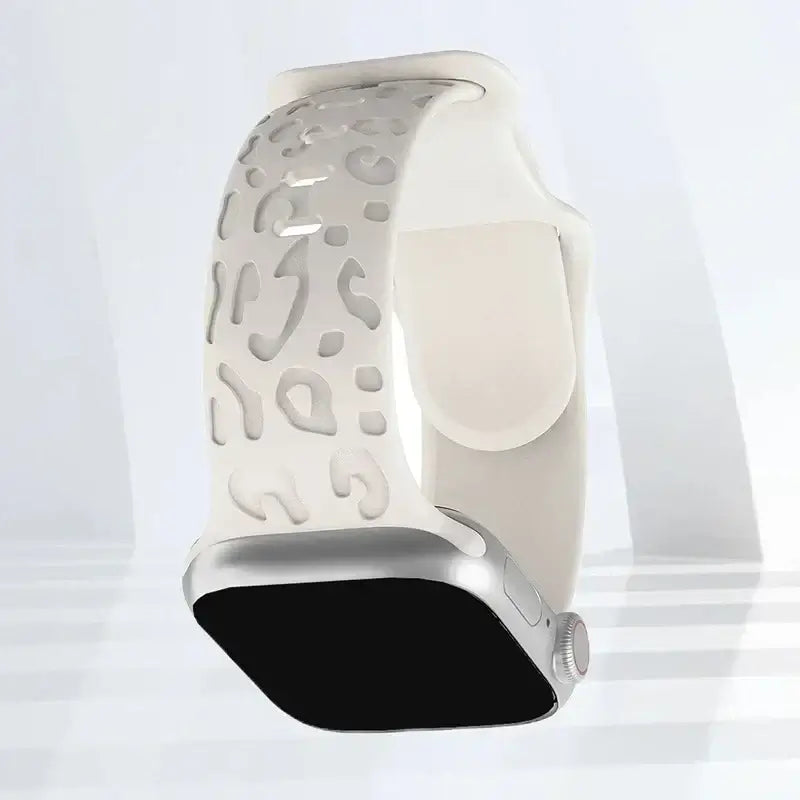 Apple Watch Silicone Strap - Stylish, Engraved Design - SJB-DIAMOND ELITES