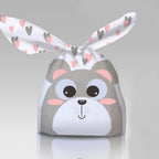 50Pcs Easter Rabbit Ear Bags Cookie Candy Gift Plastic Bags Pouch Baking Packaging for Biscuits Easter Decoration 2024 Birthday Lootquake LLC