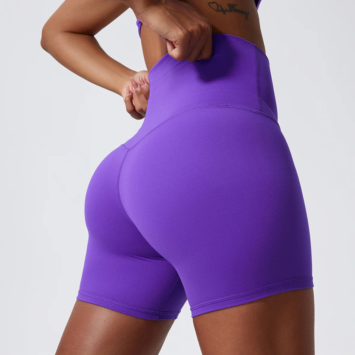 Ultra Comfort High-Waist Yoga Shorts THRIXINE