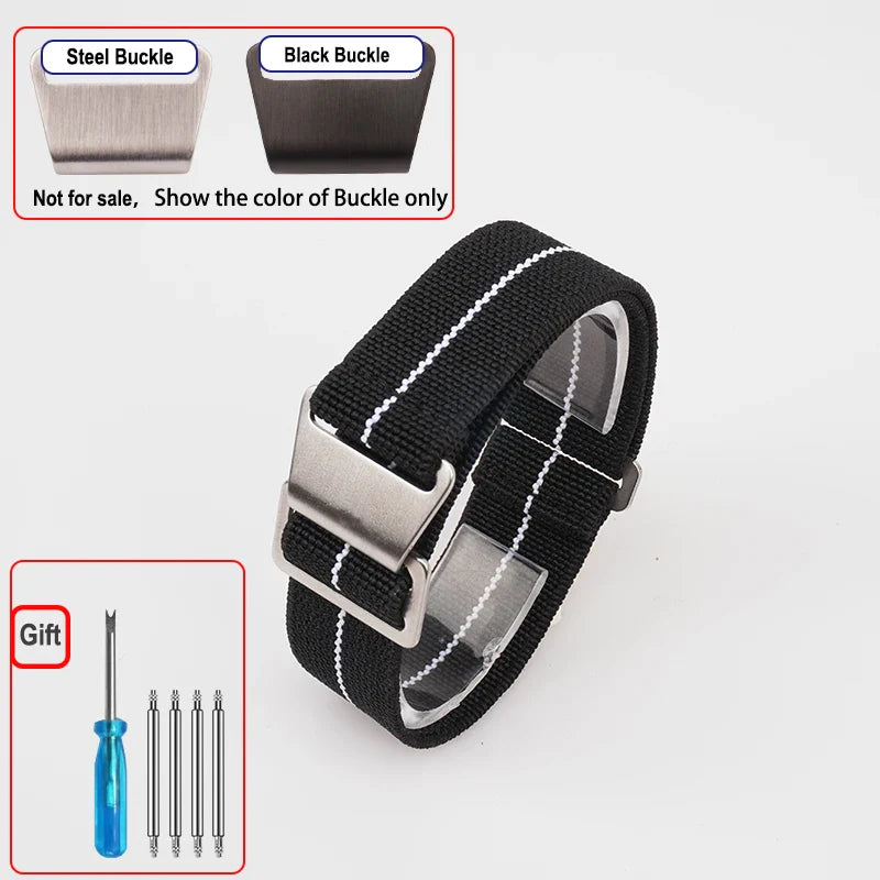 Motorola Moto Elastic Nylon Watch Band - Quick Release Parachute Strap