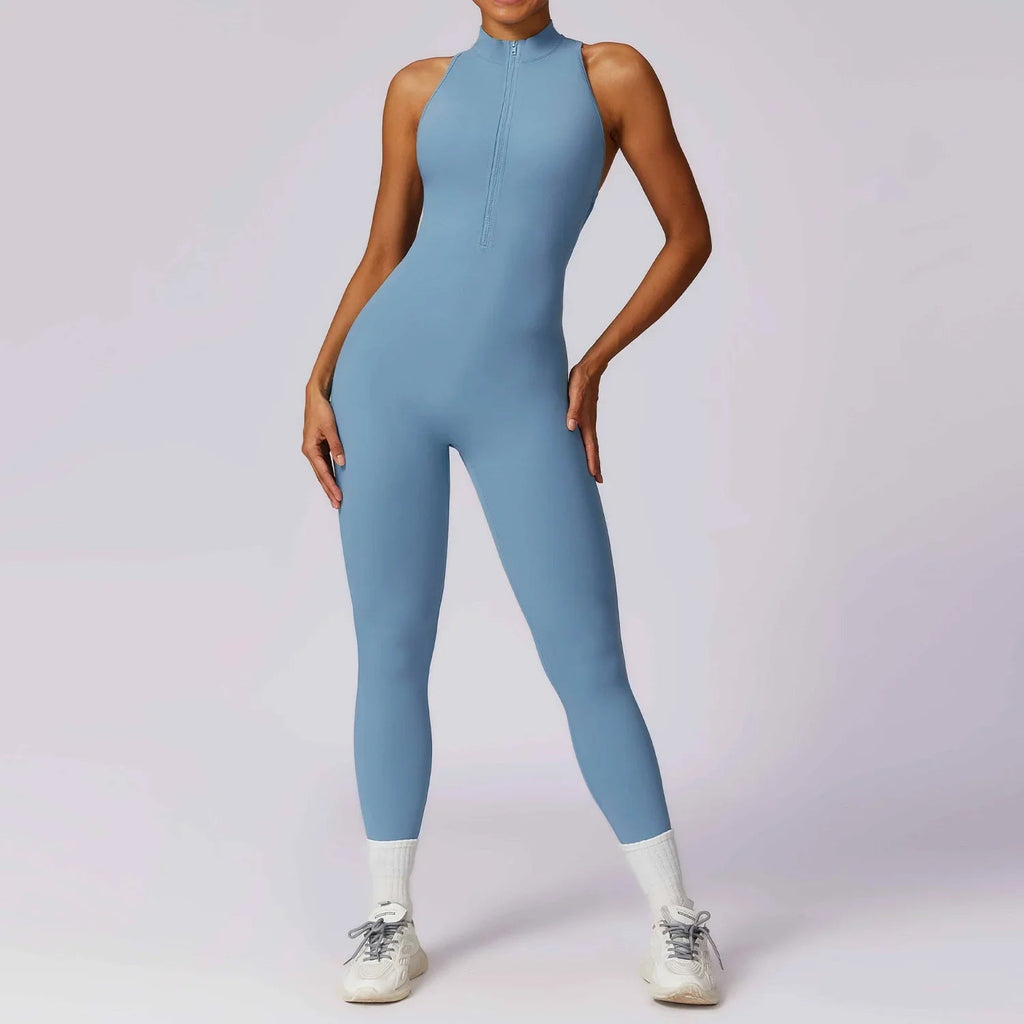 ZipFit Yoga Jumpsuit: Women's Activewear Set THRIXINE