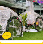 3.6M TPU Transparent Clear Bubble Dome Tent / Outdoor Event Party Camping Cafe Dining Plastic PVC Garden Igloo Dome Tent Luxury