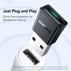 Baseus USB Bluetooth Adapter Bluetooth 5.3 Dongle Adaptador for PC Laptop Wireless Speaker Audio Receiver USB Transmitter Lootquake LLC