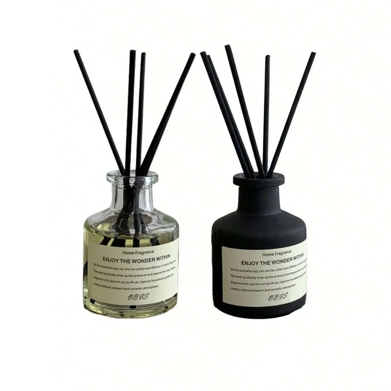 50ml Aromatherapy Essential Oil Flameless Freesia Jasmine Fragrance Oil with Reed Diffuser Stick Home Room Air Freshener Decor Lootquake LLC
