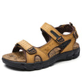 Outdoor Wading Summer Sandals For Men Anti Slip Cool Leather Slides With Arch Support and Massage Plus Size Beach Sandalias Lootquake LLC