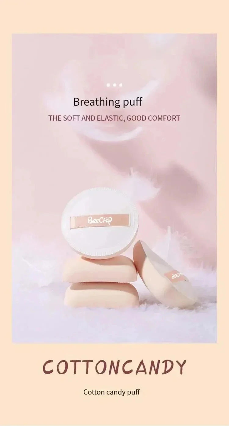 Dry Wet Usable Makeup Cosmetic Puff Sponge Cushion Puff for Foundation Powder Soft and Cute Lootquake LLC