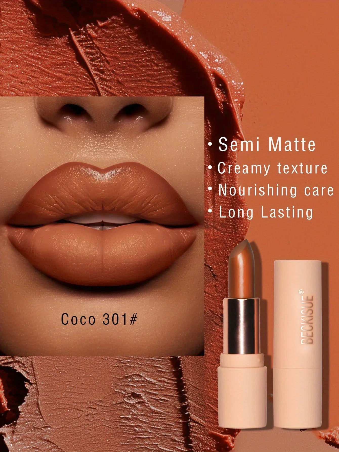 Bare Matte Silky Matte Lipstick Long-lasting Waterproof and glossy finish, Easy to color Lootquake LLC