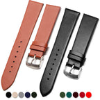 Polar Calf Leather Watch Band for Smartwatch - Genuine Leather, Silver Buckle