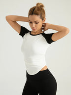 Women's Compression Fit Quick-Dry Yoga Running Tee - SJB-DIAMOND ELITES