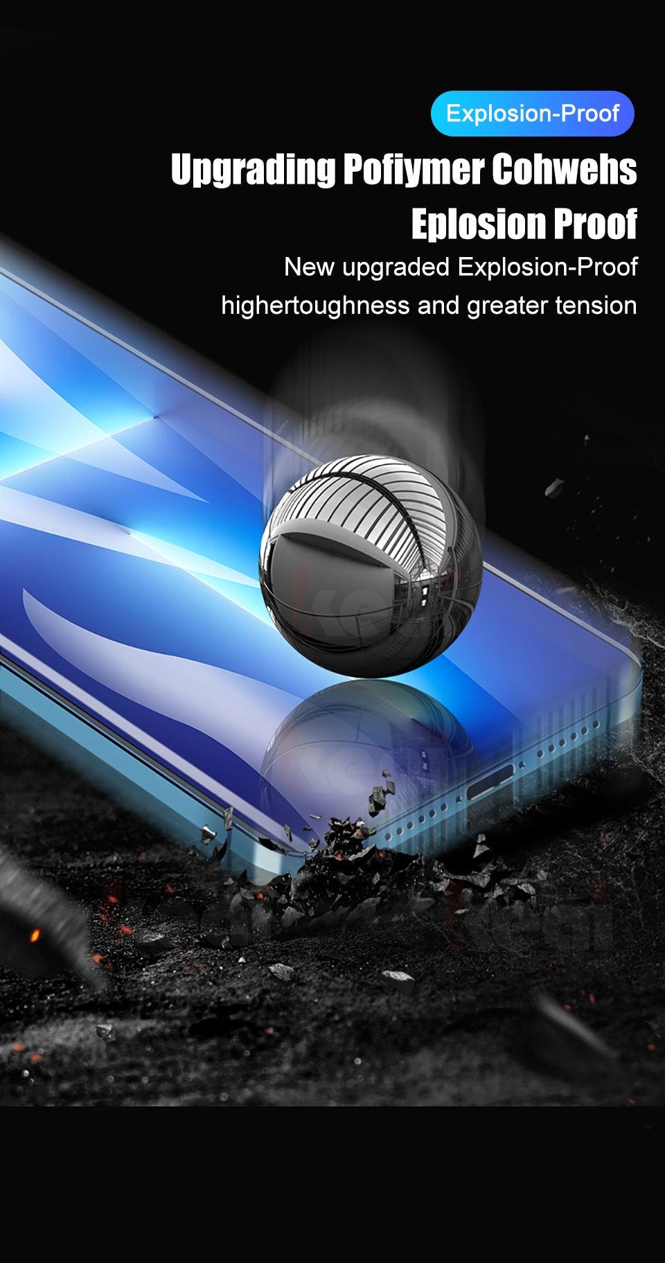 2Pcs Matte Film For iPhone 13 11 12 Pro MAX Mini Screen Protector XS Max XR X 7 8 6S 6 Plus SE Phone Accessories Soft Transparent Protective Screen Protector Film Stevvex