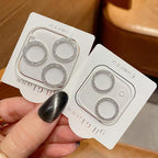 Glitter Full Cover Camera Lens Protector on For iPhone 12 13 11 Pro Max Mini 9H Tempered Glass Cover iPhone11 Camera Sticker Cap Lens Ring Cover Stevvex