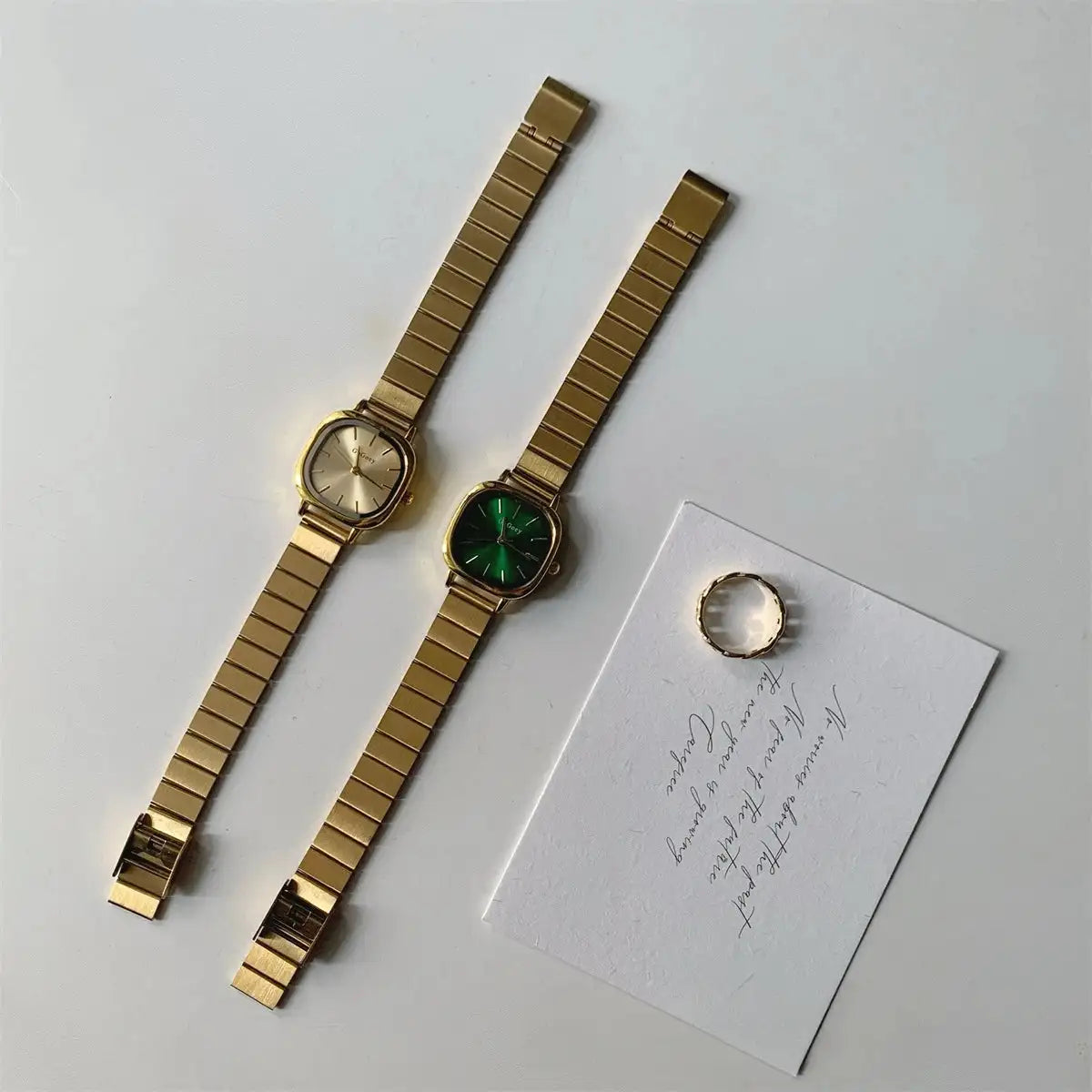 2024 Hot Brand Stainless Steel Strap Watch Women Luxury Gift Quartz Wristwatch Student Fashion Simple Square Quartz Watches