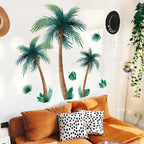 Giant Plant Palm Tree Vinyl Tile Wall Stickers For Bedroom Accessories Wallpaper Wall Decor Room Decor Living Room Decoration Lootquake LLC