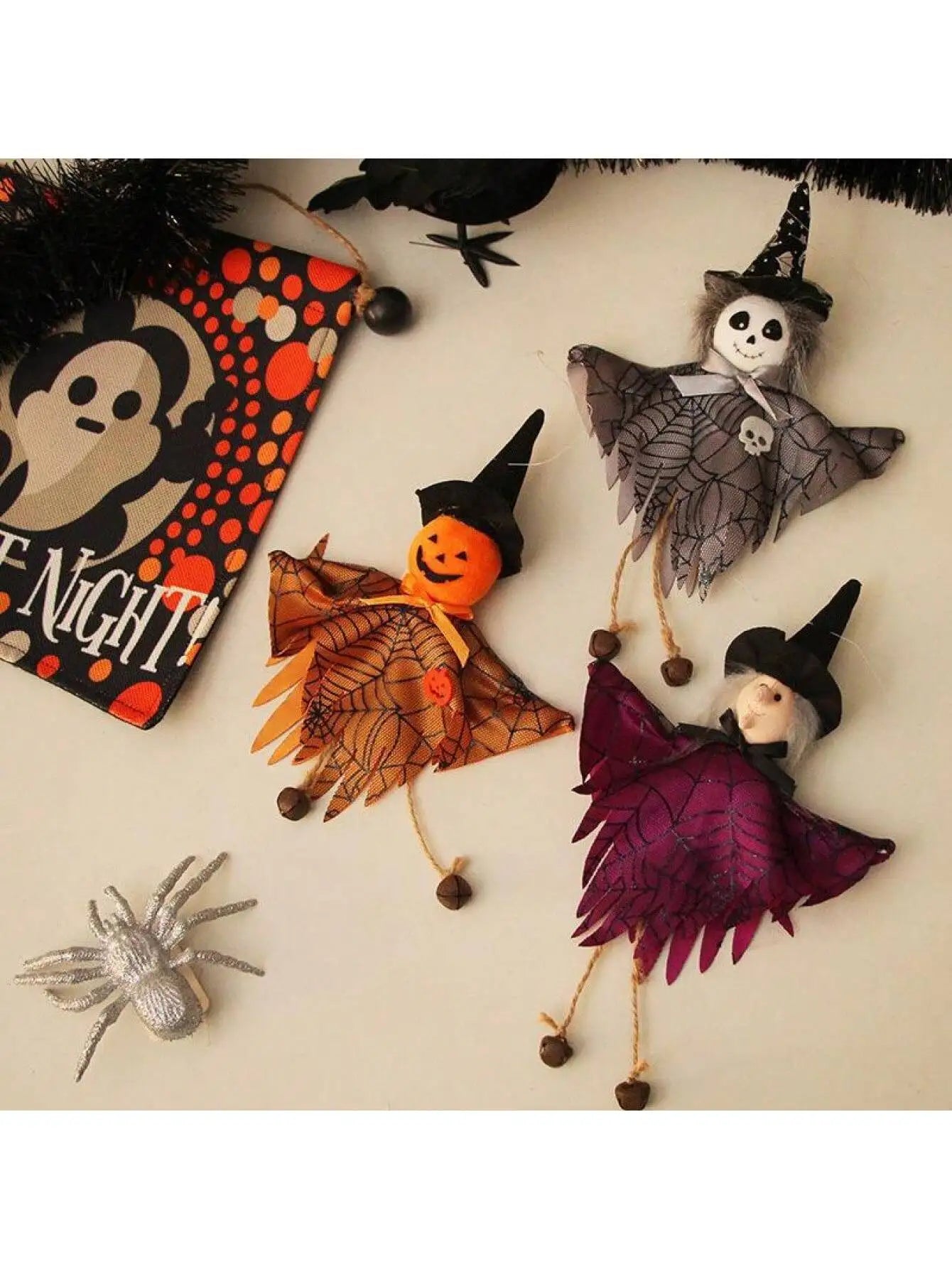 Halloween Figurine Pendant Home Garden Yard Hanging Pendant for Halloween Party Decoration Room Decoration Day of the Dead Decor Lootquake LLC