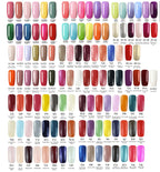 New 198 Colors Rose Gold opies Gel Nail Polish Manicure Set Glitter Nail Gel Semi Permanent Base Top Coat UV Gel Nail Art
