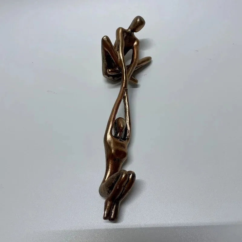 Male Female Dance Art Sculpture Abstract Lover Sculpture Decoration Home Desktop Romantic Couple Dance Resin Sculpture Artwork