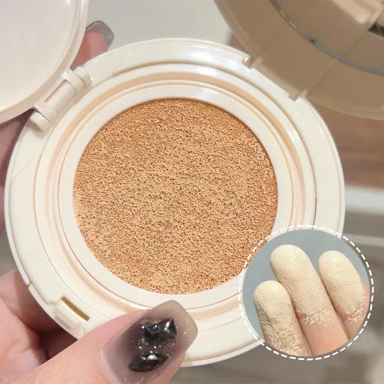 Matte Face Pressed Powder Oil Control Natural Full Coverage Moisturizing Whitening Foundation Cream Base Makeup 2 In 1 Cosmetic Lootquake LLC