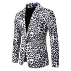 Men's Suit Jacket Leopard Print Suit Business Casual Party Suit Jacket Men Blazer  Coat Men Pi-Mart