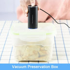 Mini Automatic Vacuum Machine Pump for Portable Traveling Home Storage Bag Clothes Food Sous Vide Vacuum Sealer Packaging Packer Lootquake LLC