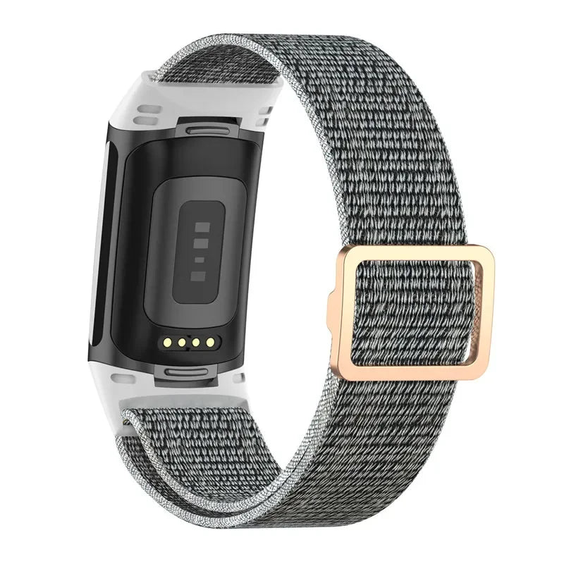 Fitbit Charge 5 6 Elastic Nylon Loop Band - Soft Strap