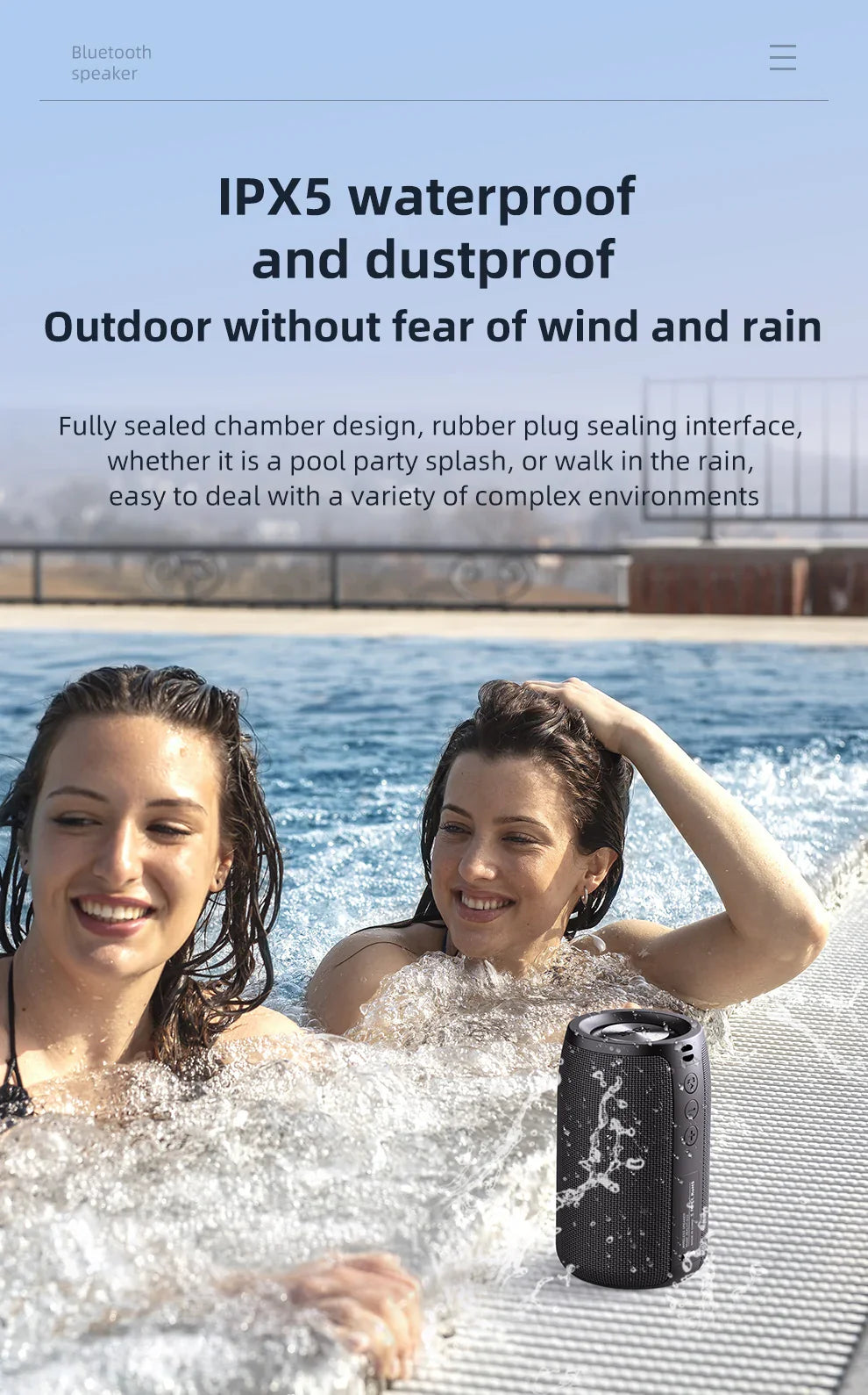 Subwoofer Bluetooth Speaker Portable Mini Wireless Woofer Small Waterproof AUX PC Computer Powerful Sound Box Music Caixa De Som Lootquake LLC