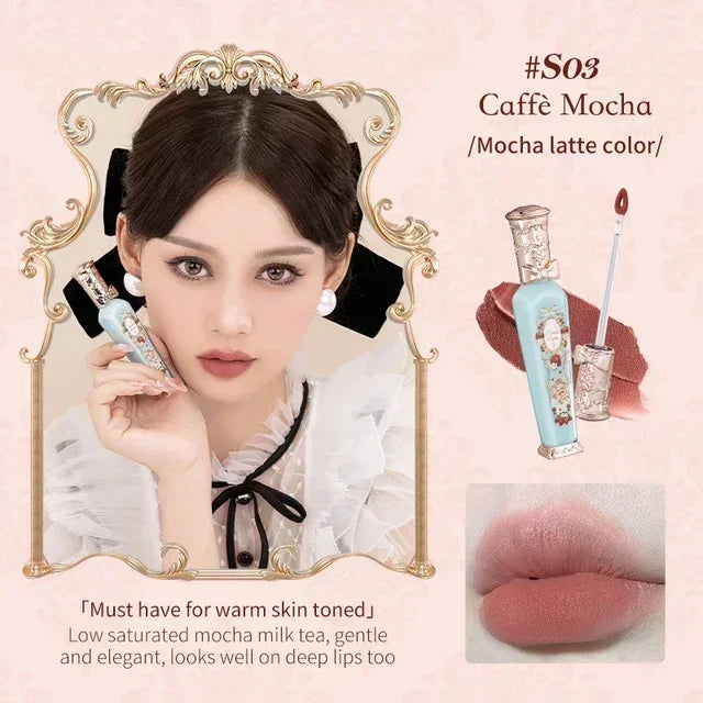 Flower Knows Strawberry Rococo Series Cloud Lip Cream Lip Gloss Long Lasting Velvet Lip Tint Lipstick for Women Cosmetic Lootquake LLC