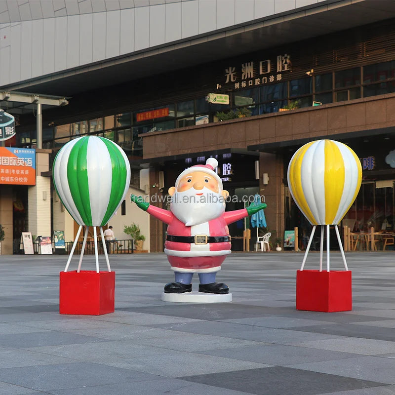 Outdoor Christmas Tree Decoration Life Size Christmas Statue For Sale