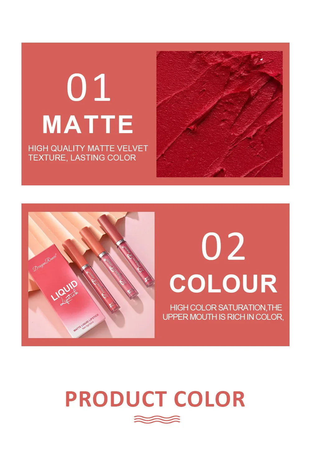 3 PCS Liquid Lipsticks Set Long Lasting Make Up For Women Korean Beauty Cosmetics Matte Lipsticks Waterproof Long lasting Lootquake LLC